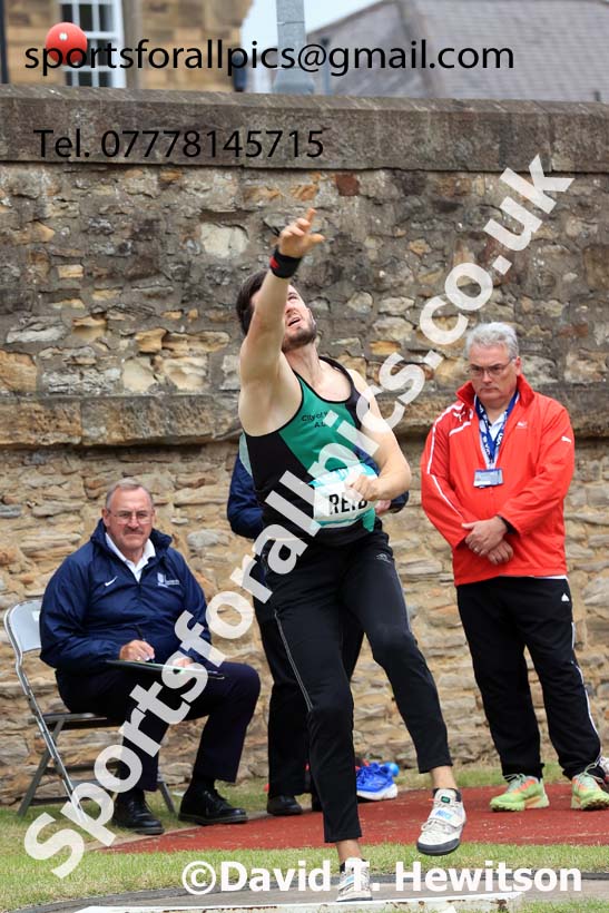 Decathlon Shot Putt, 2024 EAP International Combined events, Hewcham, Northumberland.  Photo: David T. Hewitson/Sports for All Pics